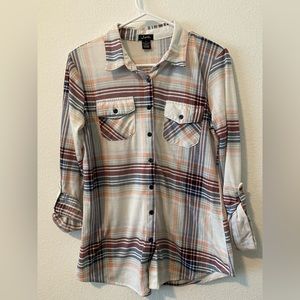 Justify 1/3 sleeved flannel